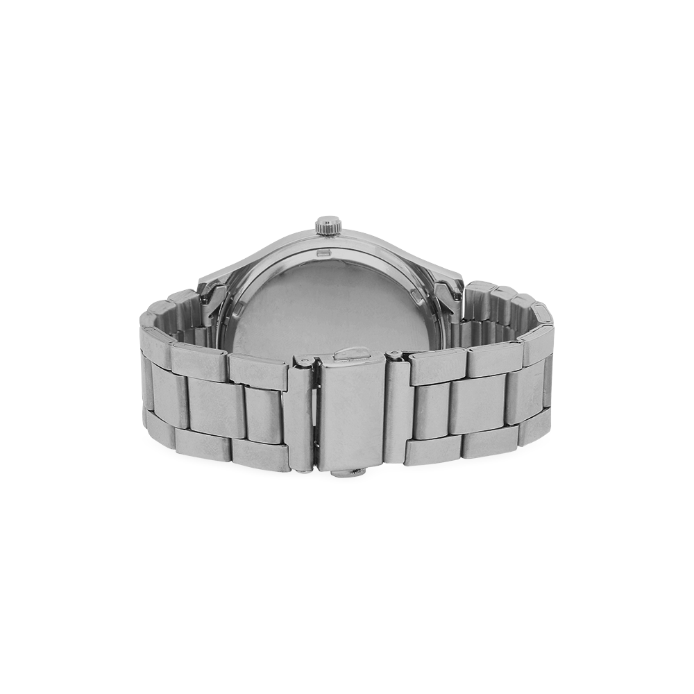 Amor patriae nostra lex Men's Stainless Steel Watch(Model 104)