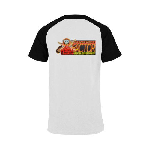 Raglan (white/black) - RBN XFACTOR Men's Raglan T-shirt Big Size (USA Size) (Model T11)