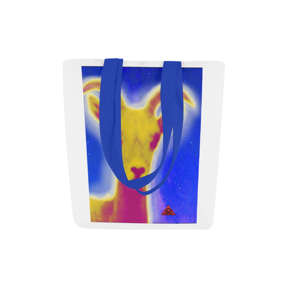The Lowest of Low Starry Space Goat Canvas Tote Bag (Model 1657)