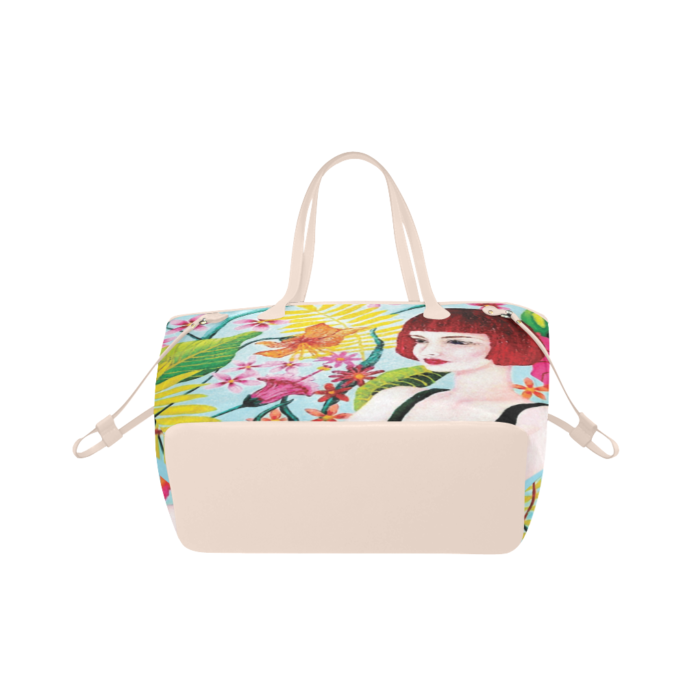 TROPICAL DREAMING Clover Canvas Tote Bag (Model 1661)