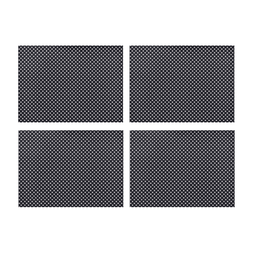 Black polka dots Placemat 14’’ x 19’’ (Set of 4)