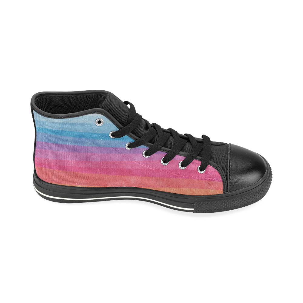 From Dusk Til Dawn High Top Canvas Shoes for Kid (Model 017)