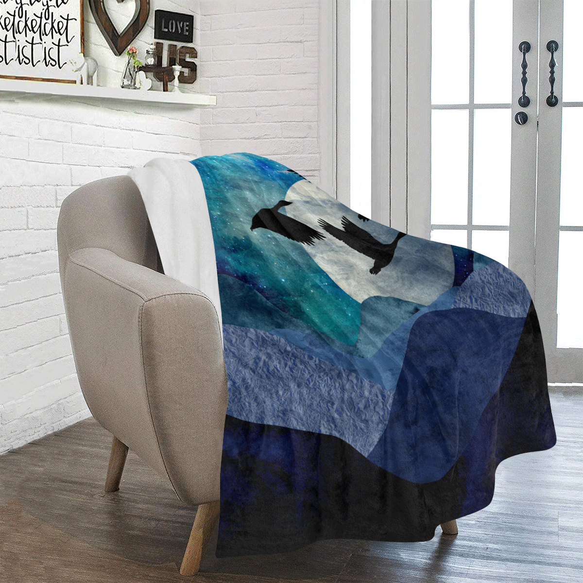 Night In The Mountains Ultra-Soft Micro Fleece Blanket 50"x60"