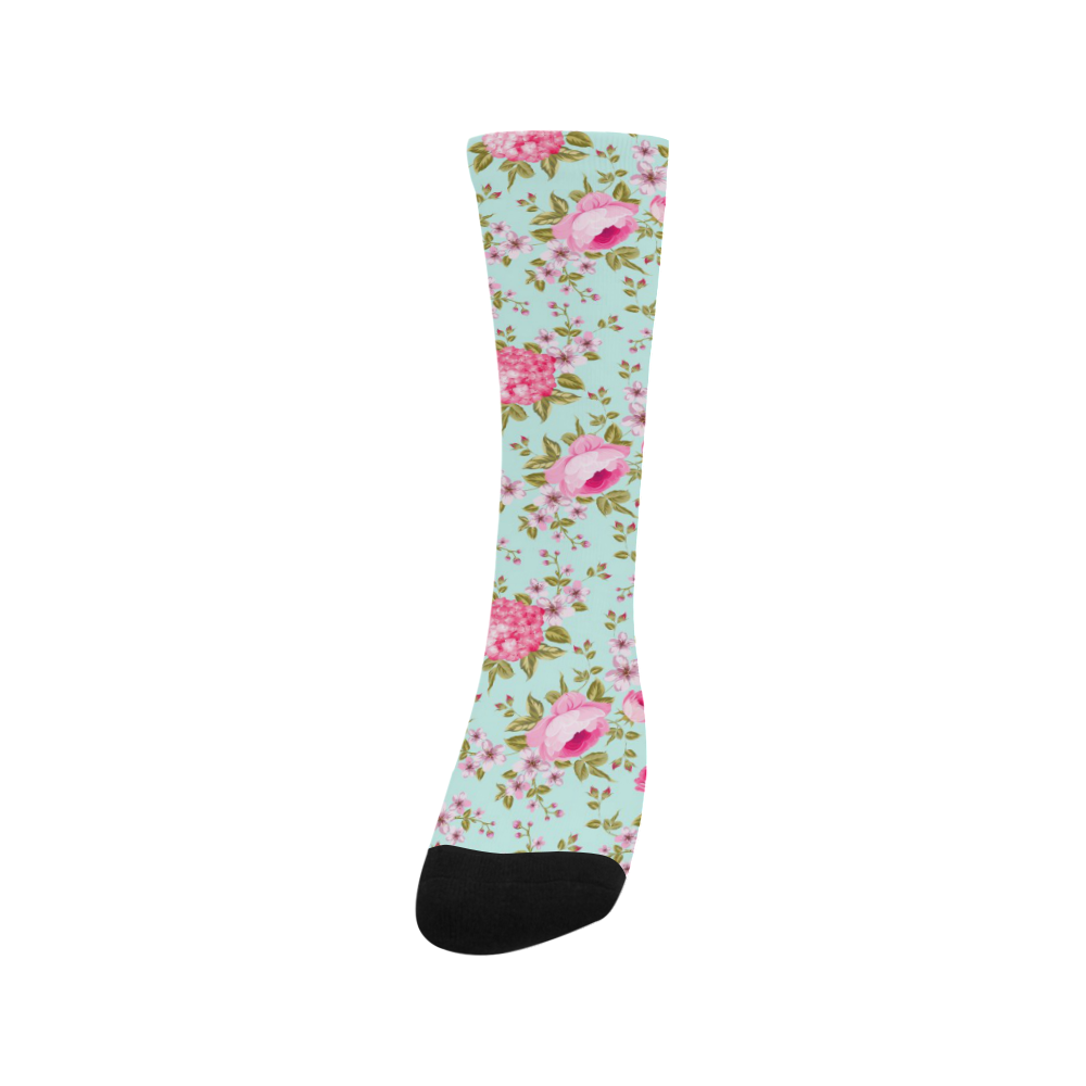 Peony Pattern Trouser Socks