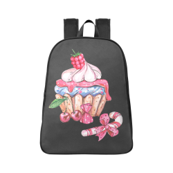 cupcake Fabric School Backpack (Model 1682) (Large)