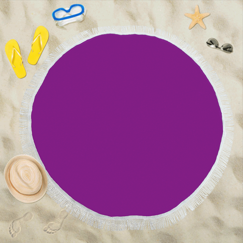 color purple Circular Beach Shawl 59"x 59"