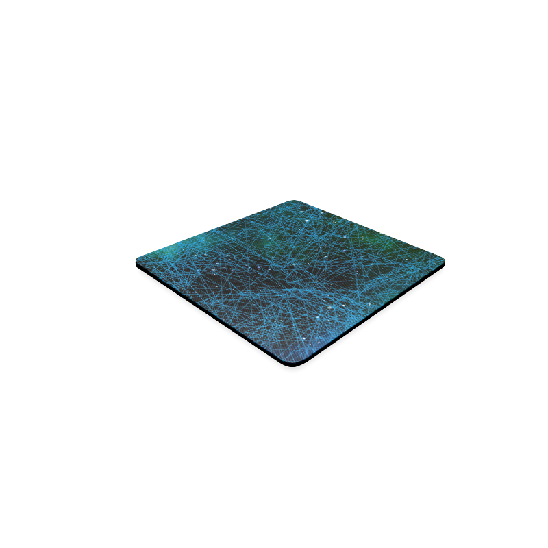 System Network Connection Square Coaster