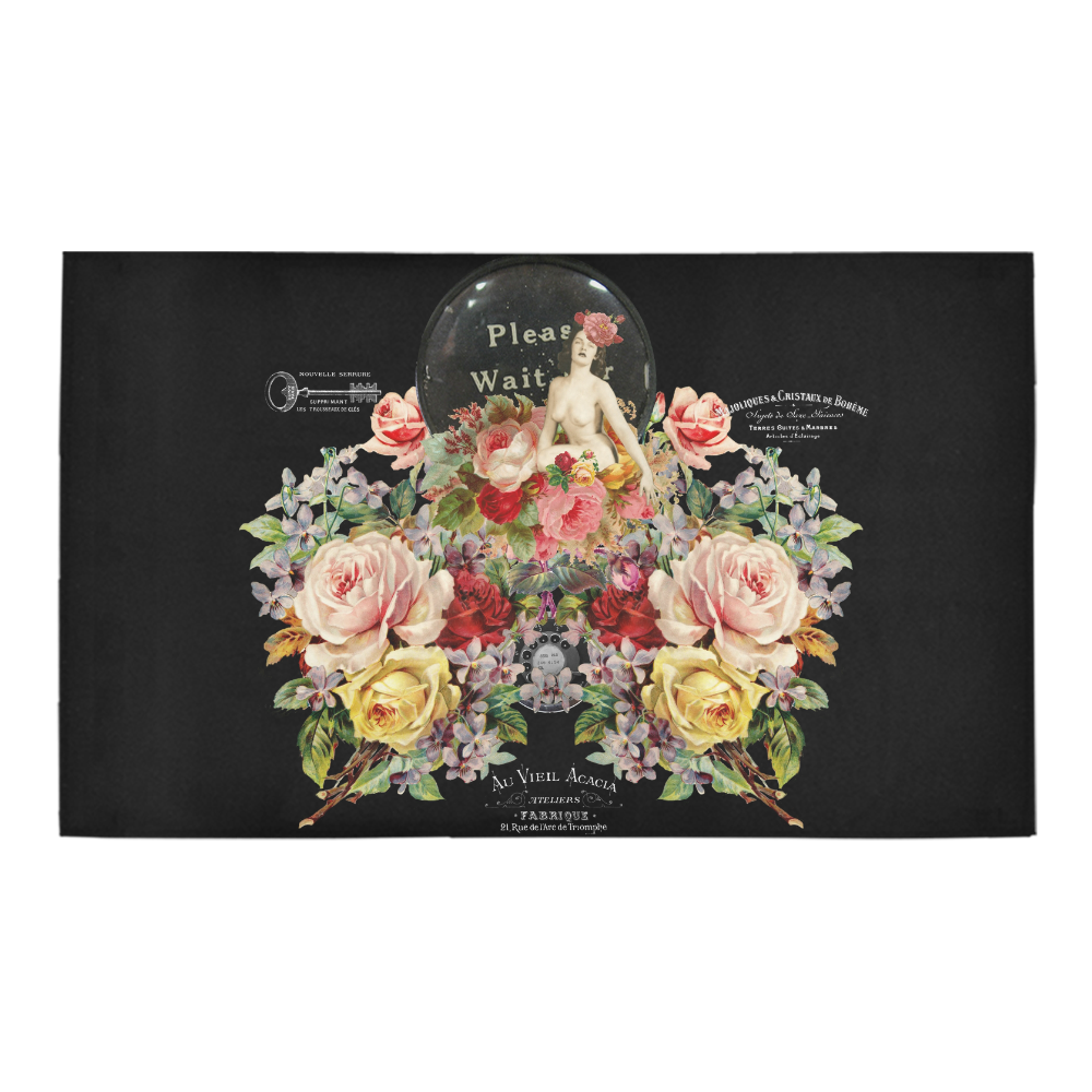 Nuit des Roses Revisited Azalea Doormat 30" x 18" (Sponge Material)