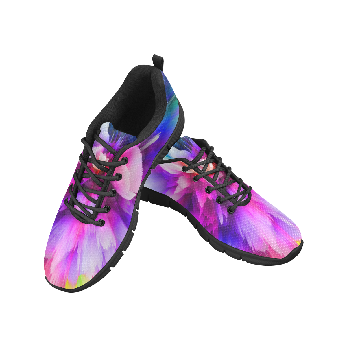 3d flower Women's Breathable Running Shoes/Large (Model 055)