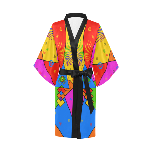 All Seeing Eye Popart Kimono Robe