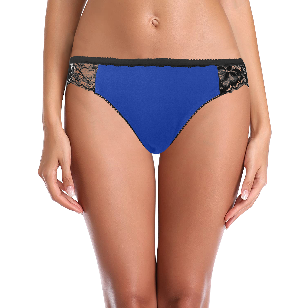 color Egyptian blue Women's Lace Panty (Model L41)