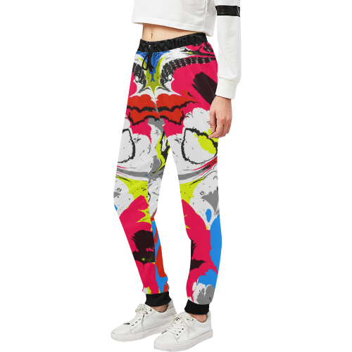 Colorful distorted shapes2 Unisex All Over Print Sweatpants (Model L11)