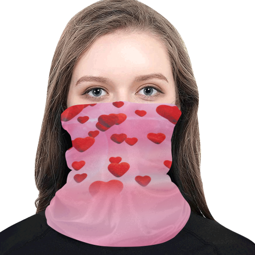 lovely romantic sky heart pattern for valentines day, mothers day, birthday, marriage - face mask Multifunctional Dust-Proof Headwear (Pack of 5)