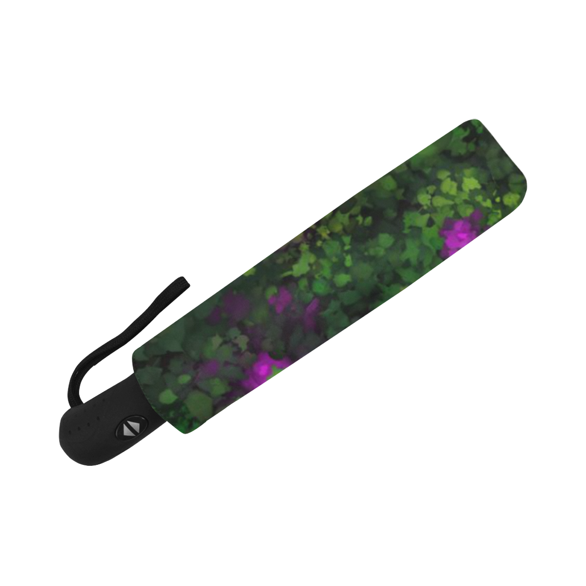 Wild Rose Garden, Oil painting. Red, purple, green Anti-UV Auto-Foldable Umbrella (U09)