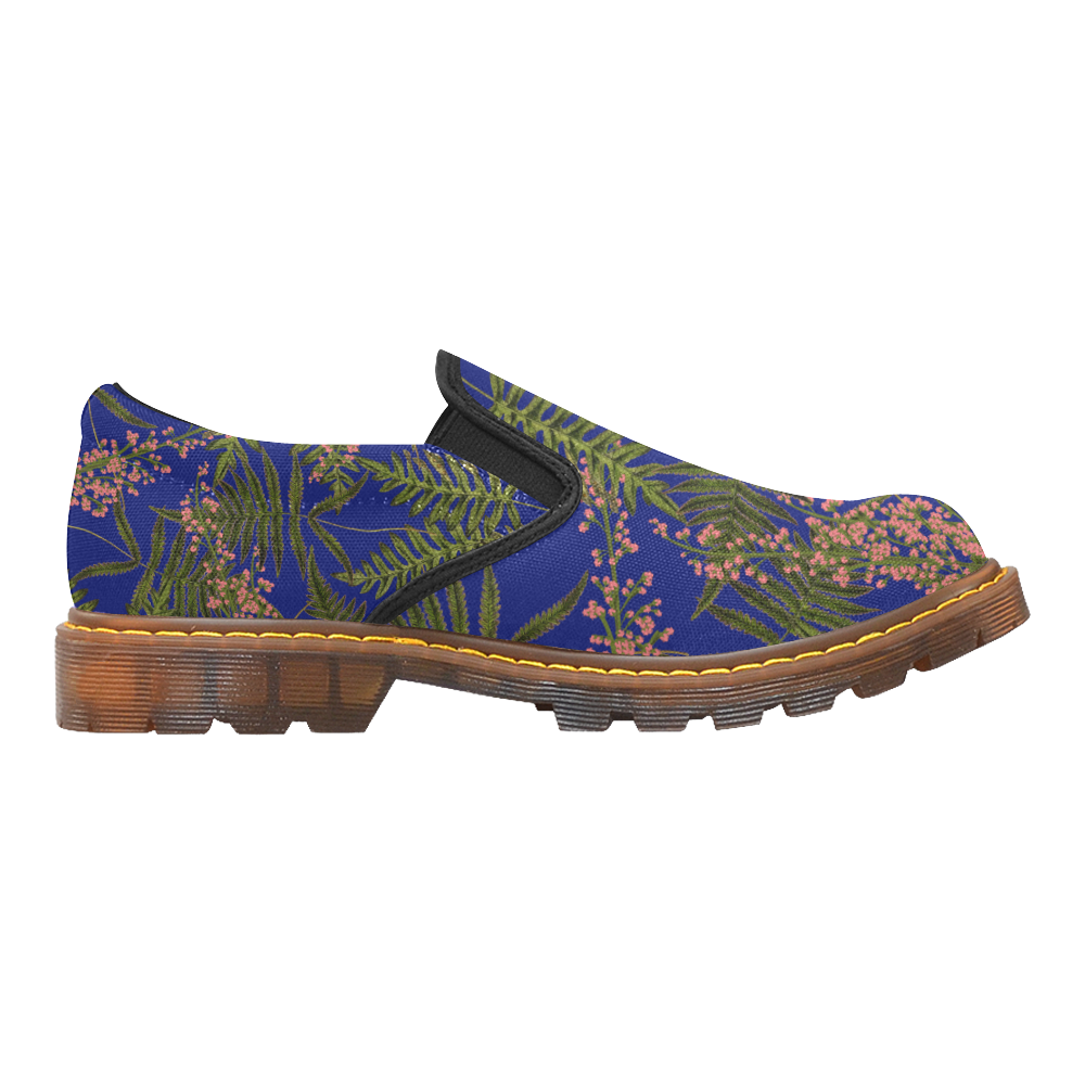 fern blue Martin Women's Slip-On Loafer/Large Size (Model 12031)