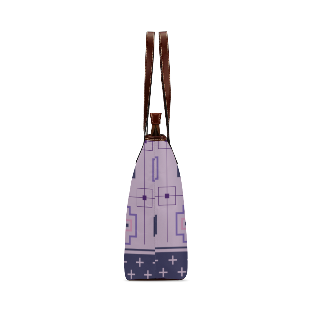 The Directions Purple Shoulder Tote Bag (Model 1646)