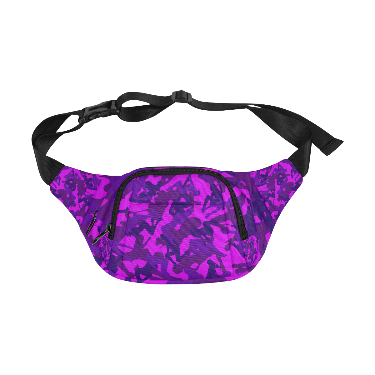 space virginz camo purple bag Fanny Pack/Small (Model 1677)