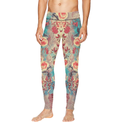 flowers #flowers #pattern Men's All Over Print Leggings (Model L38)