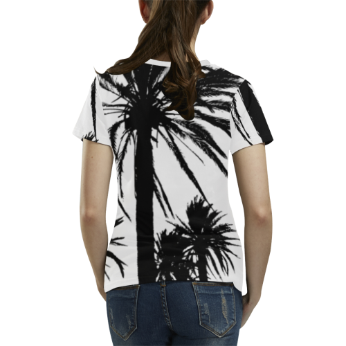 Palmlove All Over Print T-shirt for Women/Large Size (USA Size) (Model T40)