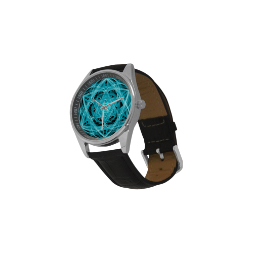 אנרגטית-15 Men's Casual Leather Strap Watch(Model 211)