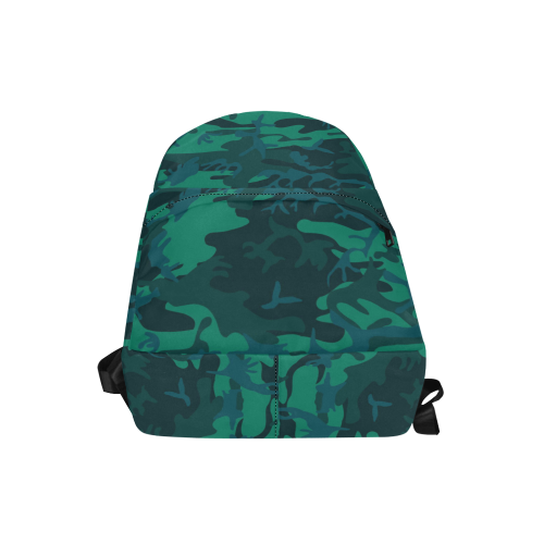 Green-Blue Camo Unisex Classic Backpack (Model 1673)