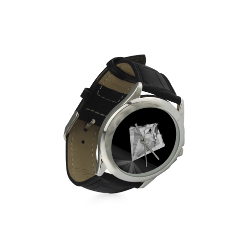 Diamond Women's Classic Leather Strap Watch(Model 203)