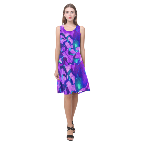 Faerie Botany Flair Tank Dress Sleeveless Splicing Shift Dress(Model D17)