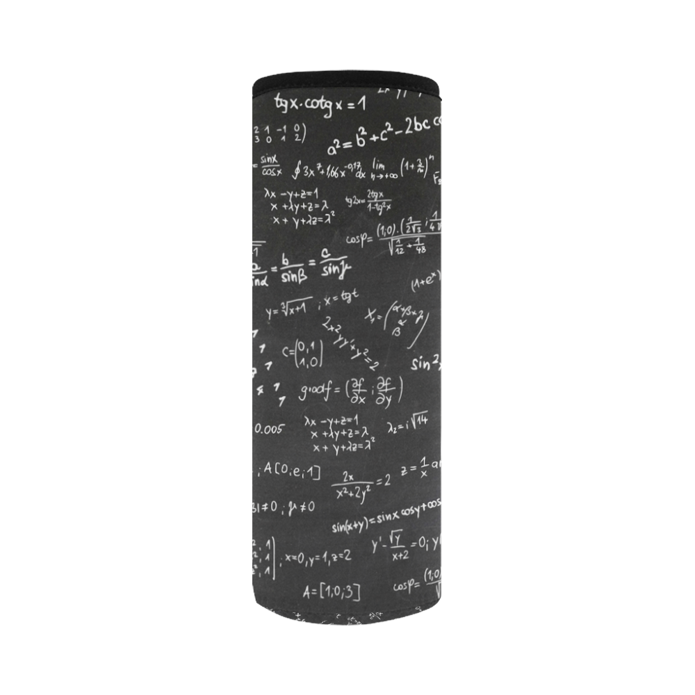Mathematics Formulas Equations Numbers Neoprene Water Bottle Pouch/Large