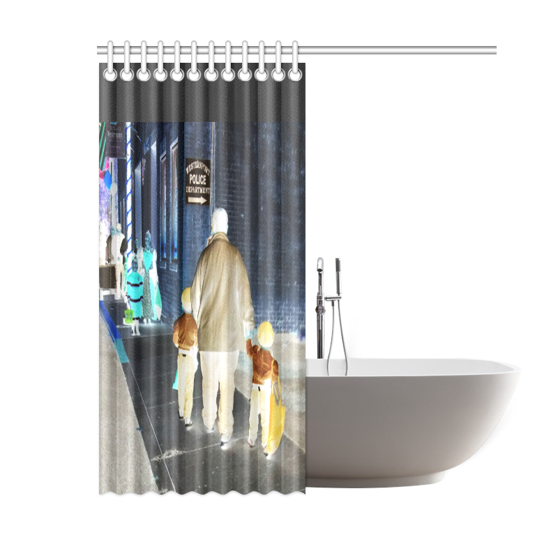Ghosts roaming the street Shower Curtain 60"x72"