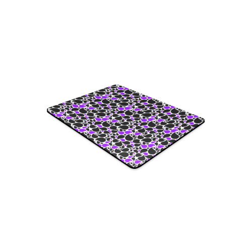 purple black paisley Rectangle Mousepad