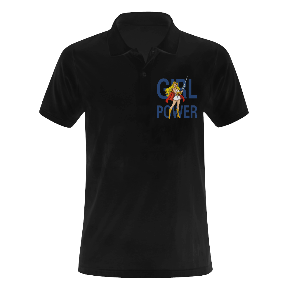 Girl Power (She-Ra) Men's Polo Shirt (Model T24)