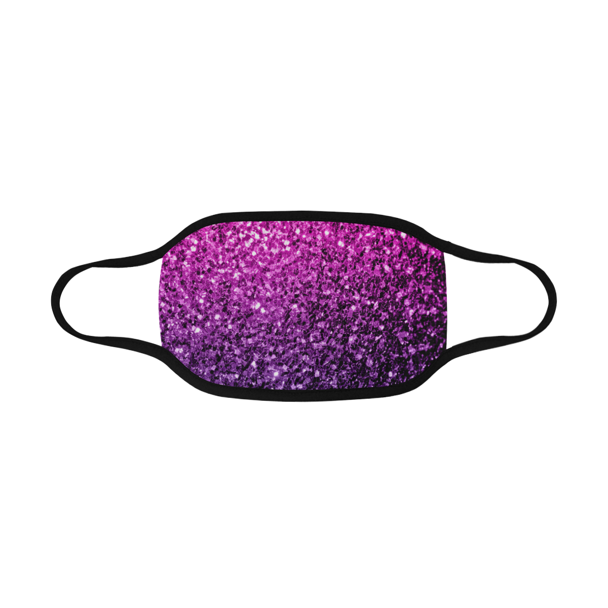 Beautiful Purple Pink Ombre glitter sparkles Mouth Mask