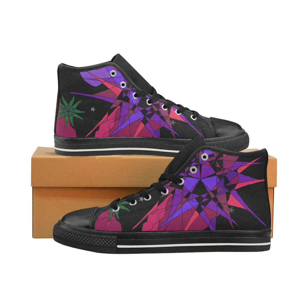 Abstract #9 2020 High Top Canvas Shoes for Kid (Model 017)