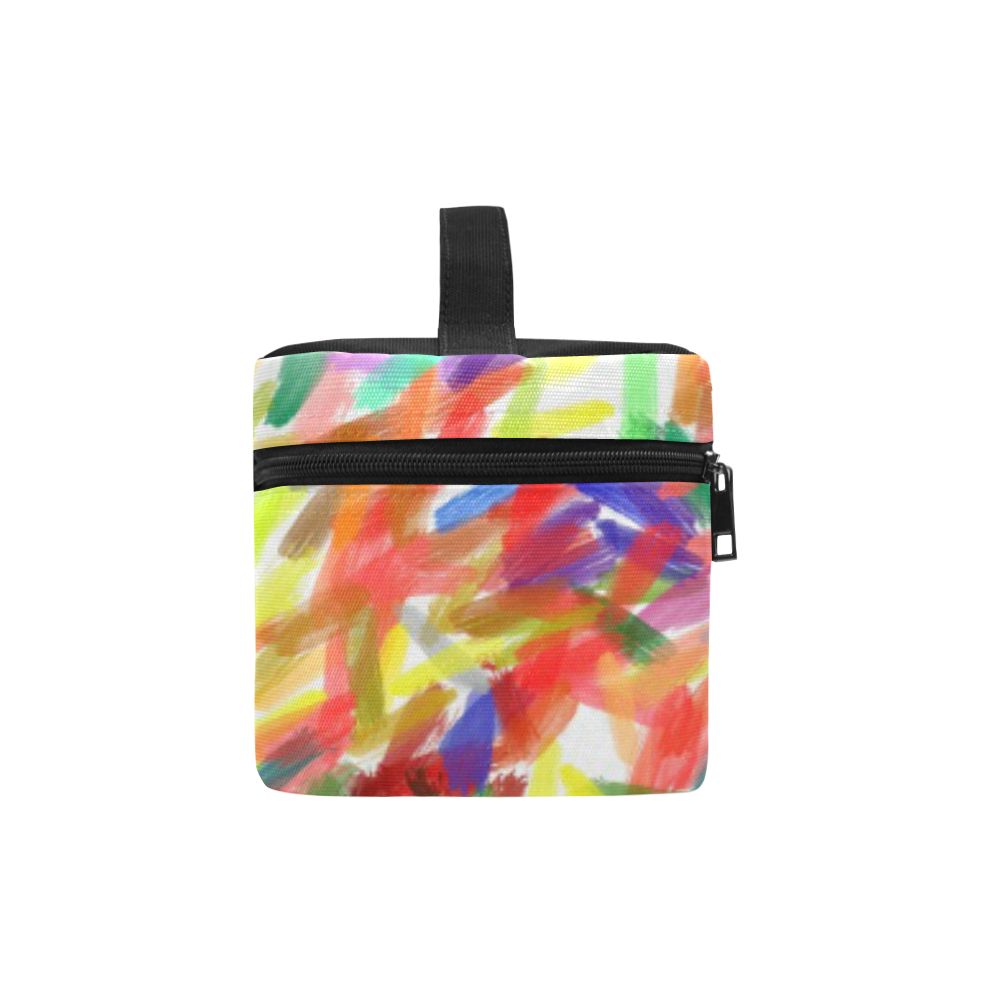 Colorful brush strokes Cosmetic Bag/Large (Model 1658)