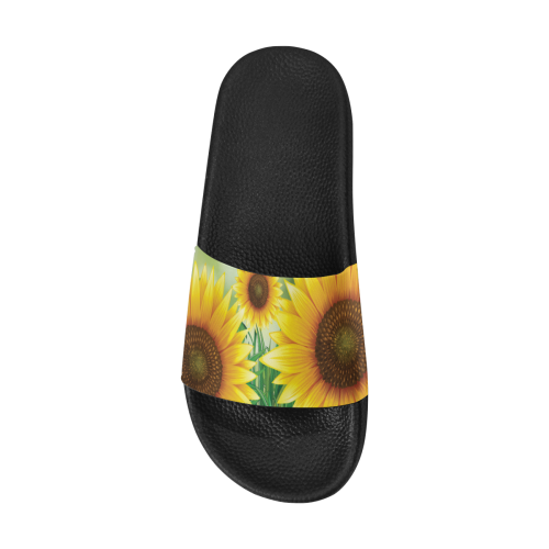 sunflower slides Women's Slide Sandals (Model 057)