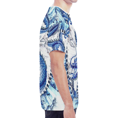Awesome Chinese Dragon Graphic New All Over Print T-shirt for Men (Model T45)