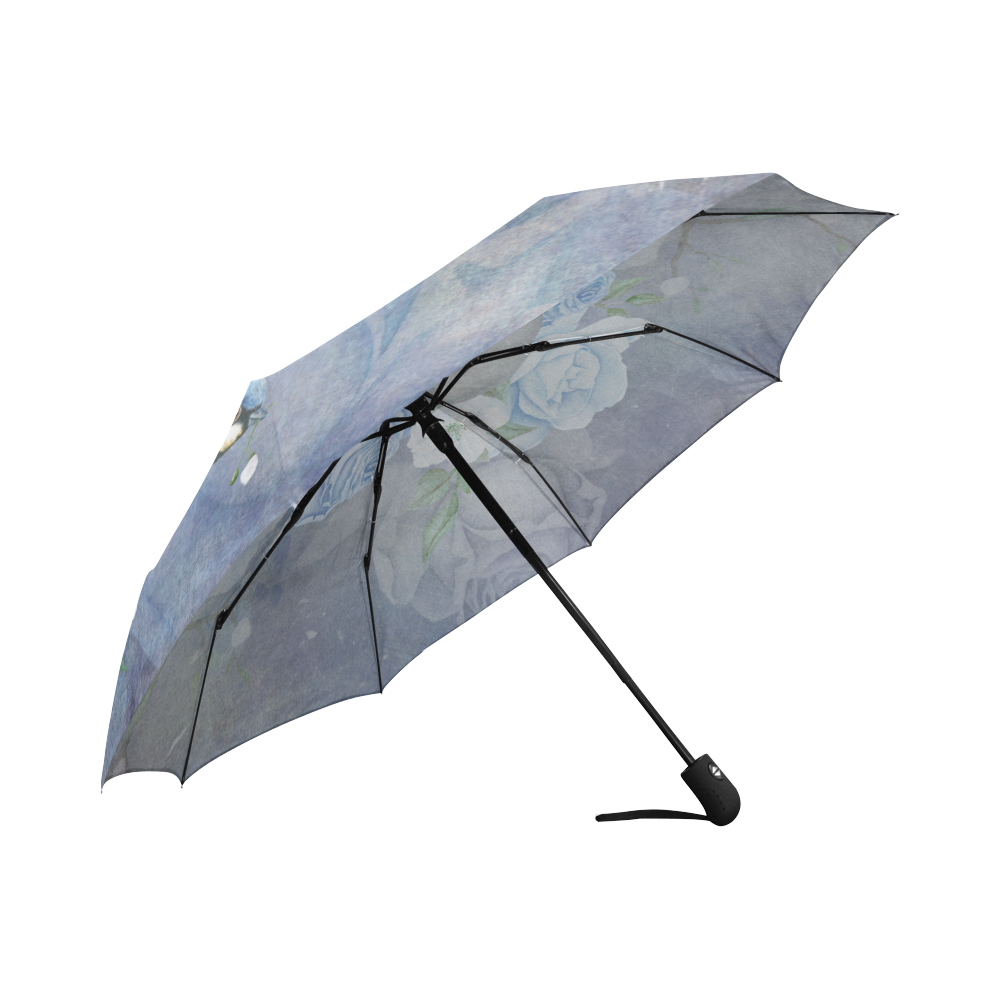 Gothic Skull With Butterfly Auto-Foldable Umbrella (Model U04)