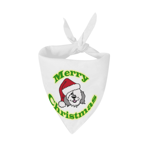 Merry Christmas Pet Dog Bandana/Large Size