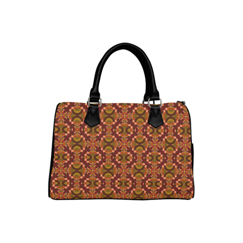 brown pattern Boston Handbag (Model 1621)