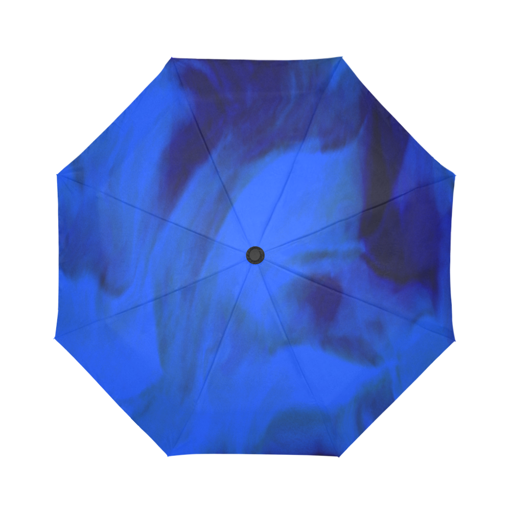 Blue Swirl umbrella Auto-Foldable Umbrella (Model U04)