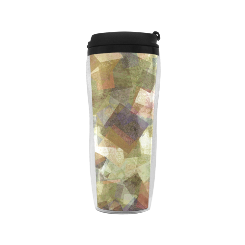 abstract squares Reusable Coffee Cup (11.8oz)
