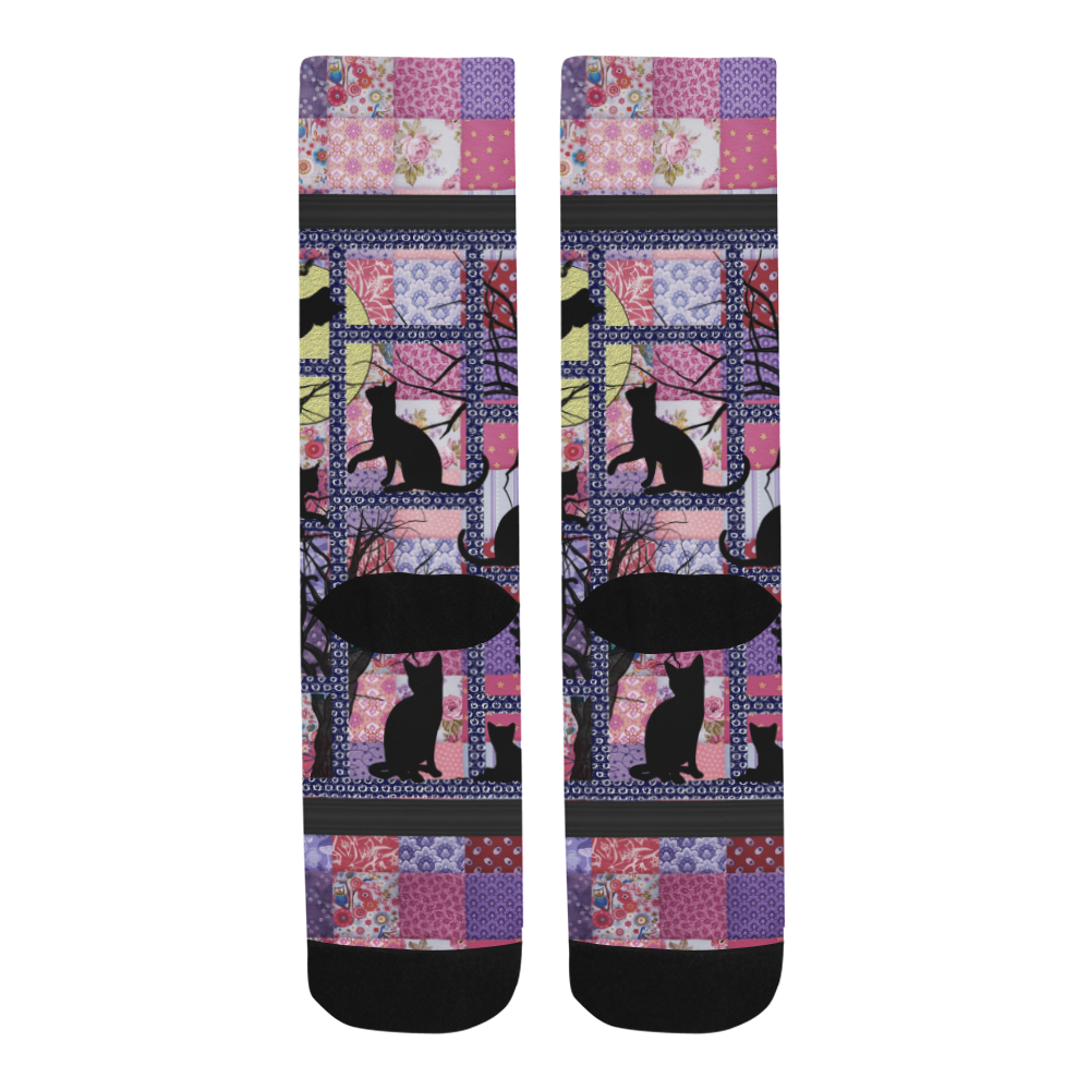 Cats in the Night Trouser Socks