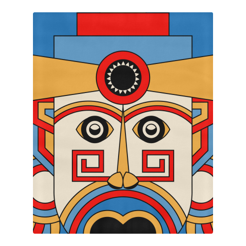 Aztec Religion Tribal 3-Piece Bedding Set