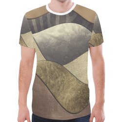 sun space #modern #art New All Over Print T-shirt for Men/Large Size (Model T45)
