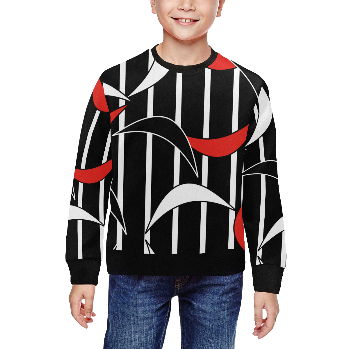 19rb All Over Print Crewneck Sweatshirt for Kids (Model H29)