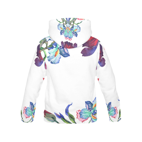 floral nn All Over Print Hoodie for Women (USA Size) (Model H13)