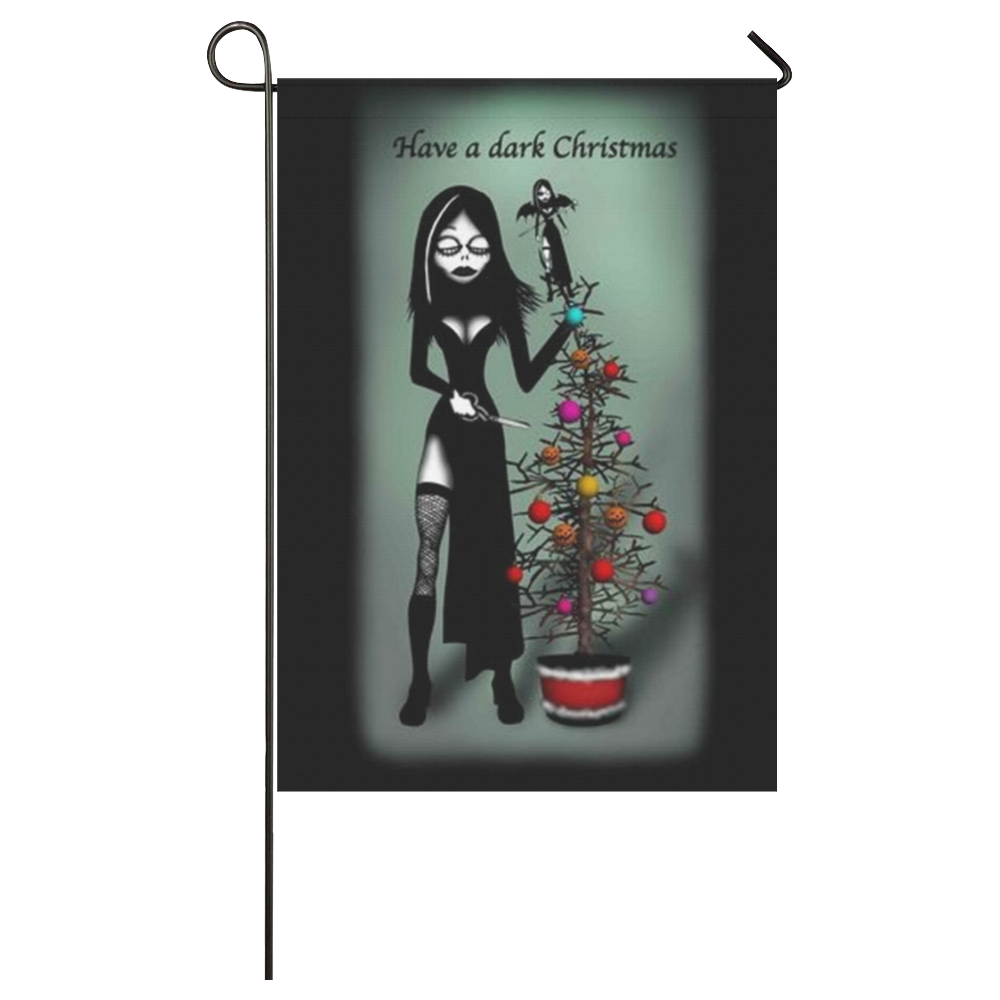 Have A Dark Christmas Garden Flag 28''x40'' （Without Flagpole）