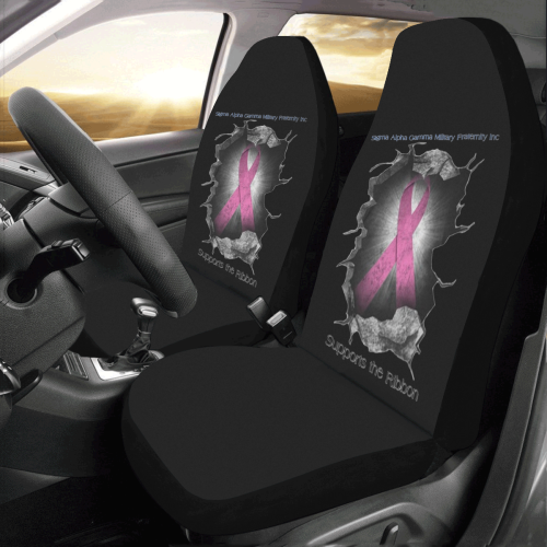 brest cancer breakout 2 Car Seat Covers (Set of 2)
