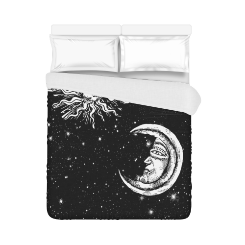 Mystic Stars, Moon and Sun Duvet Cover 86"x70" ( All-over-print)