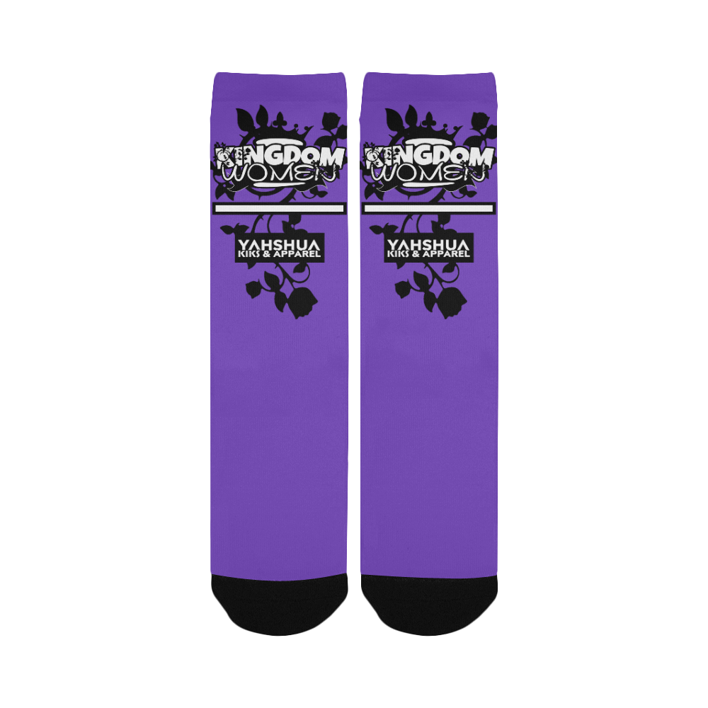 Purple Women's Custom Socks